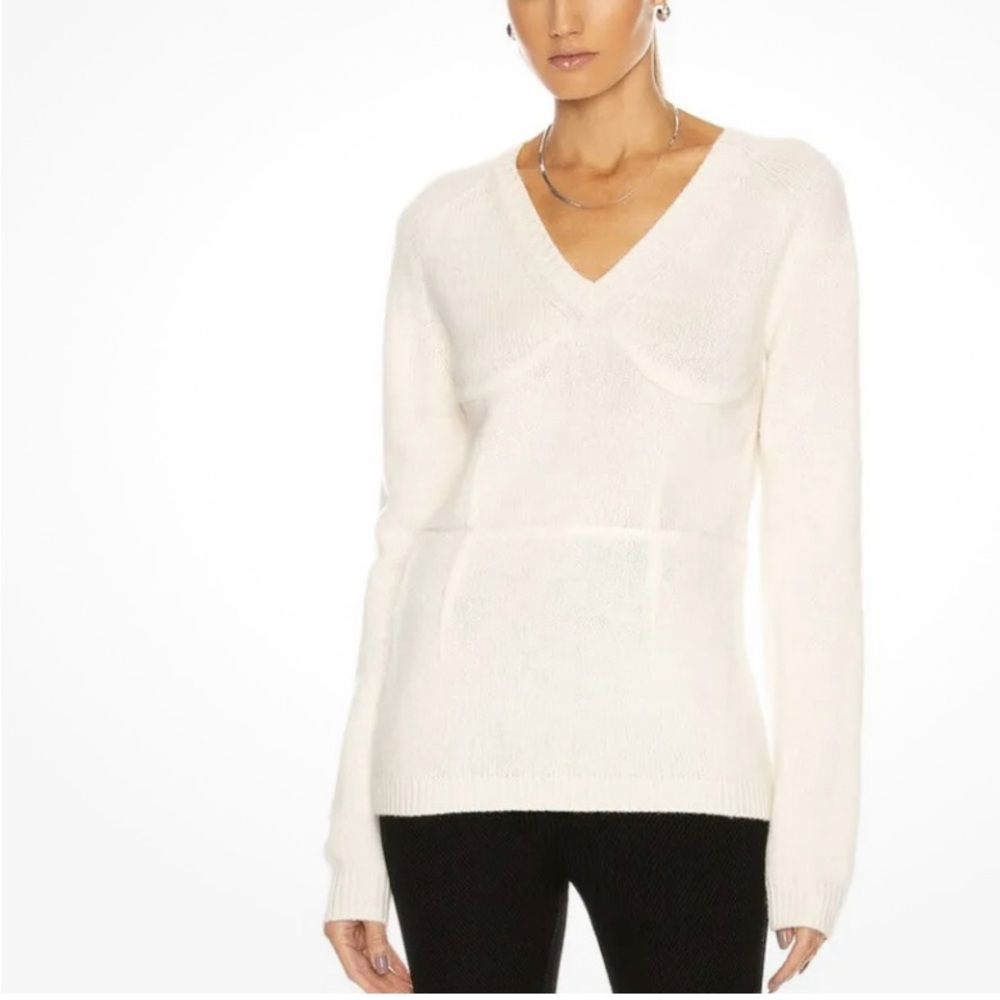 Helmut Lang Body Mapping Structured Wool Sweater … - image 1